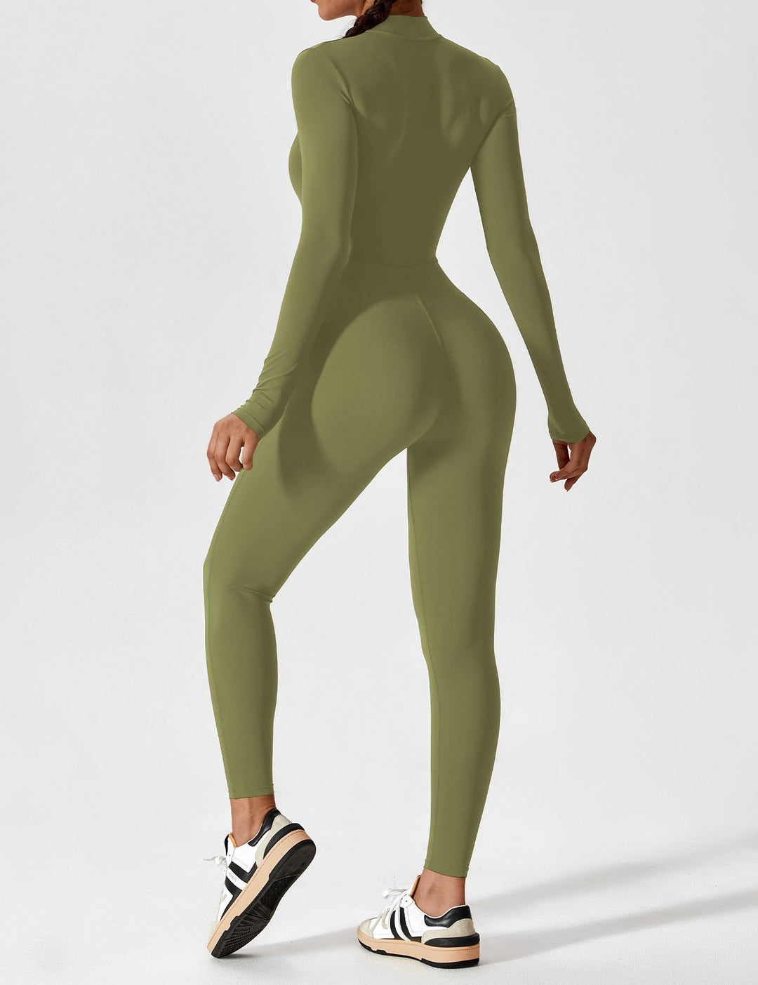 SF Long Sleeve/ Short Sleeve Zipper Jumpsuit