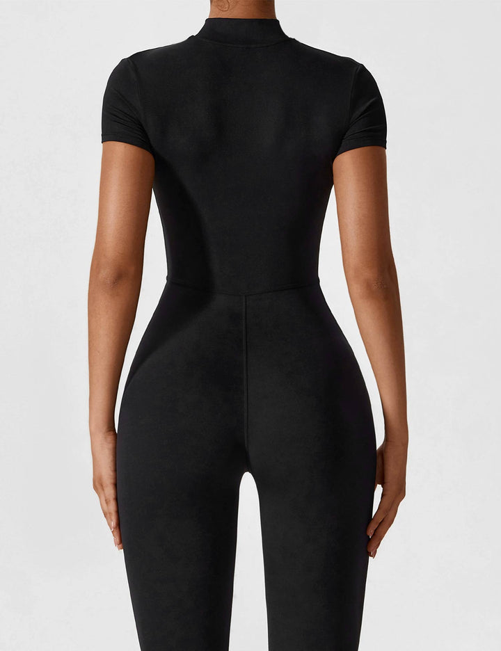 SF Long Sleeve/ Short Sleeve Zipper Jumpsuit